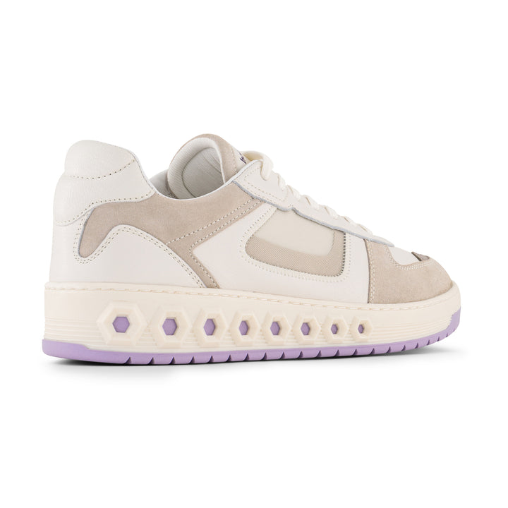 Sneaker 001 - Dusk Lavender | Sneakers bianche di lusso con un tocco originale